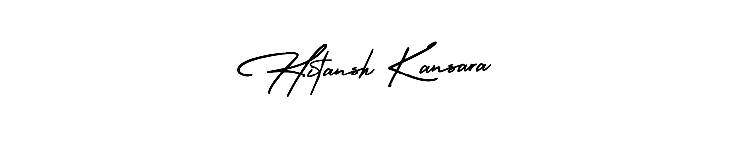 Make a beautiful signature design for name Hitansh Kansara. Use this online signature maker to create a handwritten signature for free. Hitansh Kansara signature style 3 images and pictures png