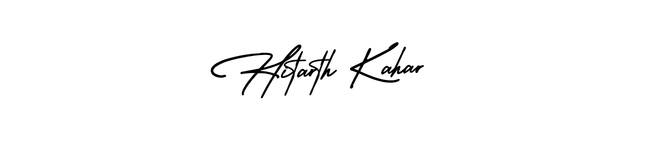 It looks lik you need a new signature style for name Hitarth Kahar. Design unique handwritten (AmerikaSignatureDemo-Regular) signature with our free signature maker in just a few clicks. Hitarth Kahar signature style 3 images and pictures png