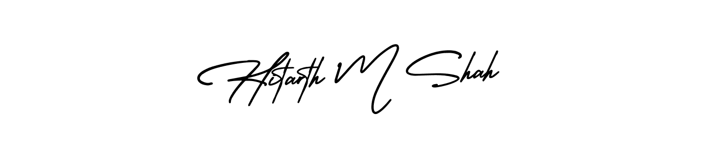 Best and Professional Signature Style for Hitarth M Shah. AmerikaSignatureDemo-Regular Best Signature Style Collection. Hitarth M Shah signature style 3 images and pictures png