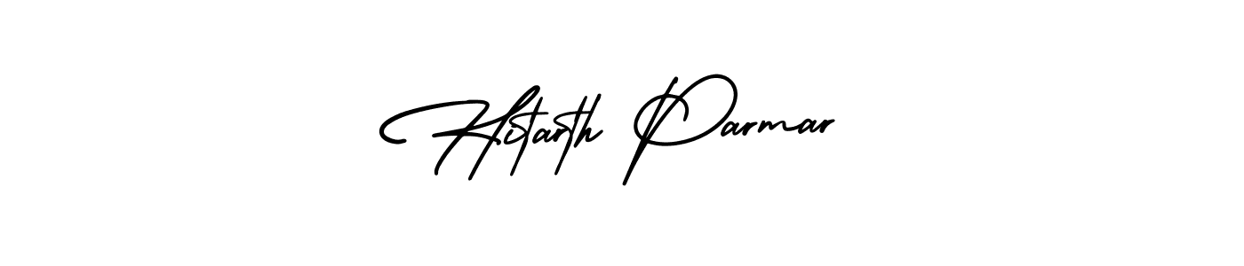 AmerikaSignatureDemo-Regular is a professional signature style that is perfect for those who want to add a touch of class to their signature. It is also a great choice for those who want to make their signature more unique. Get Hitarth Parmar name to fancy signature for free. Hitarth Parmar signature style 3 images and pictures png