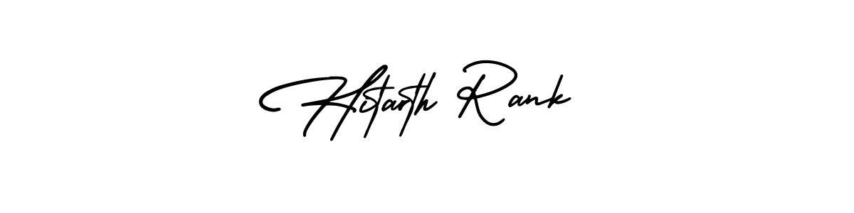 Create a beautiful signature design for name Hitarth Rank. With this signature (AmerikaSignatureDemo-Regular) fonts, you can make a handwritten signature for free. Hitarth Rank signature style 3 images and pictures png