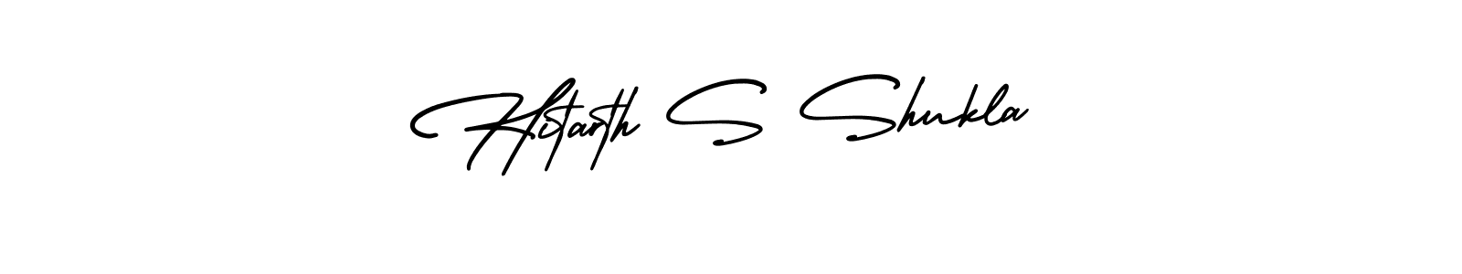 AmerikaSignatureDemo-Regular is a professional signature style that is perfect for those who want to add a touch of class to their signature. It is also a great choice for those who want to make their signature more unique. Get Hitarth S Shukla name to fancy signature for free. Hitarth S Shukla signature style 3 images and pictures png