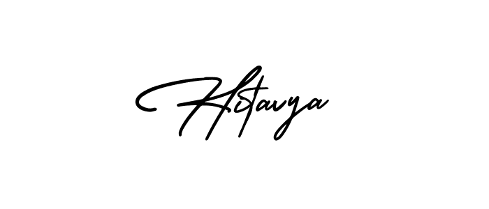 AmerikaSignatureDemo-Regular is a professional signature style that is perfect for those who want to add a touch of class to their signature. It is also a great choice for those who want to make their signature more unique. Get Hitavya name to fancy signature for free. Hitavya signature style 3 images and pictures png