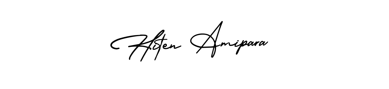 Create a beautiful signature design for name Hiten Amipara. With this signature (AmerikaSignatureDemo-Regular) fonts, you can make a handwritten signature for free. Hiten Amipara signature style 3 images and pictures png