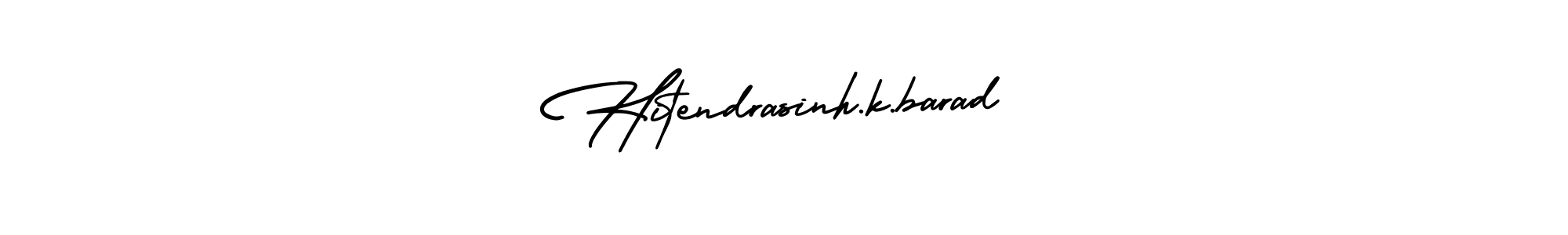 Make a beautiful signature design for name Hitendrasinh.k.barad. With this signature (AmerikaSignatureDemo-Regular) style, you can create a handwritten signature for free. Hitendrasinh.k.barad signature style 3 images and pictures png