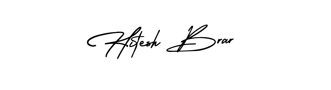 Best and Professional Signature Style for Hitesh Brar. AmerikaSignatureDemo-Regular Best Signature Style Collection. Hitesh Brar signature style 3 images and pictures png