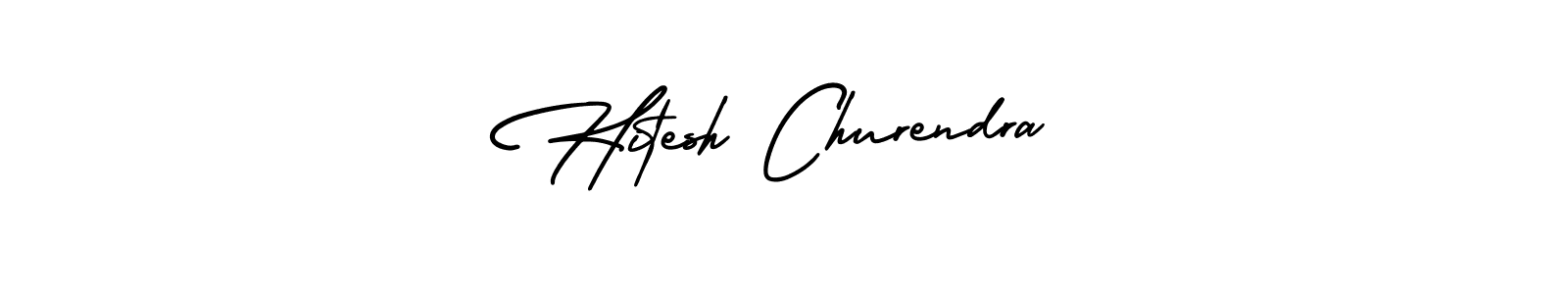 Make a beautiful signature design for name Hitesh Churendra. Use this online signature maker to create a handwritten signature for free. Hitesh Churendra signature style 3 images and pictures png