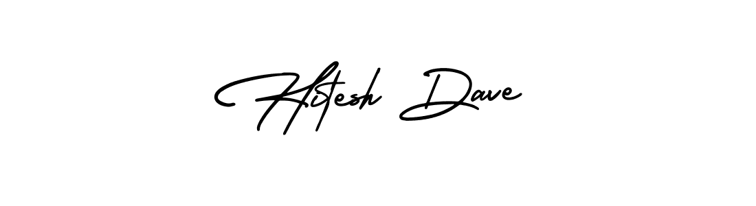 How to make Hitesh Dave signature? AmerikaSignatureDemo-Regular is a professional autograph style. Create handwritten signature for Hitesh Dave name. Hitesh Dave signature style 3 images and pictures png