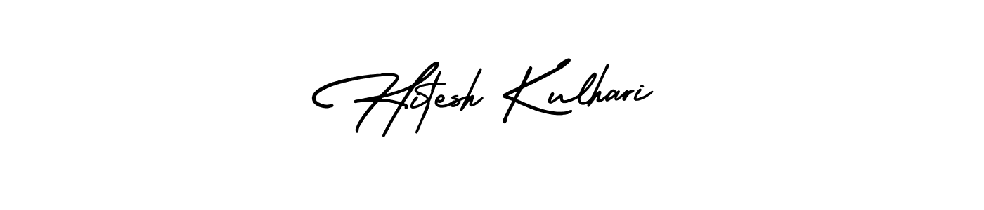Also You can easily find your signature by using the search form. We will create Hitesh Kulhari name handwritten signature images for you free of cost using AmerikaSignatureDemo-Regular sign style. Hitesh Kulhari signature style 3 images and pictures png
