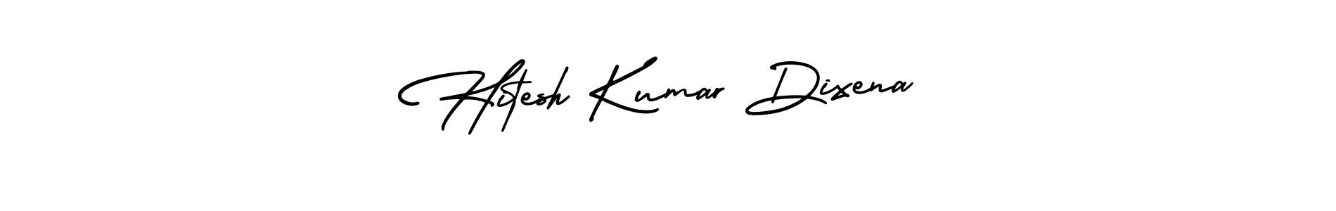 Make a beautiful signature design for name Hitesh Kumar Dixena. With this signature (AmerikaSignatureDemo-Regular) style, you can create a handwritten signature for free. Hitesh Kumar Dixena signature style 3 images and pictures png