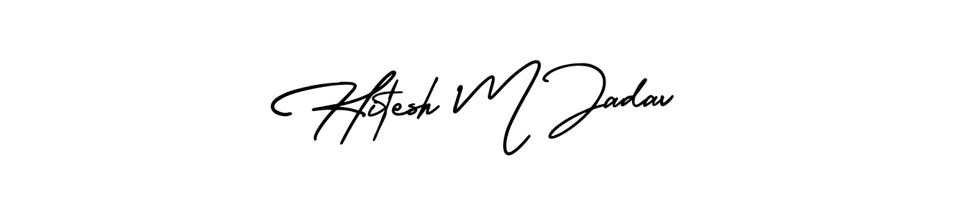 See photos of Hitesh M Jadav official signature by Spectra . Check more albums & portfolios. Read reviews & check more about AmerikaSignatureDemo-Regular font. Hitesh M Jadav signature style 3 images and pictures png