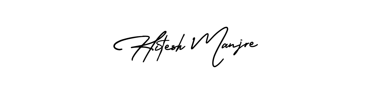 Use a signature maker to create a handwritten signature online. With this signature software, you can design (AmerikaSignatureDemo-Regular) your own signature for name Hitesh Manjre. Hitesh Manjre signature style 3 images and pictures png