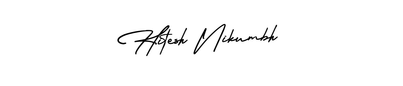 Make a beautiful signature design for name Hitesh Nikumbh. Use this online signature maker to create a handwritten signature for free. Hitesh Nikumbh signature style 3 images and pictures png