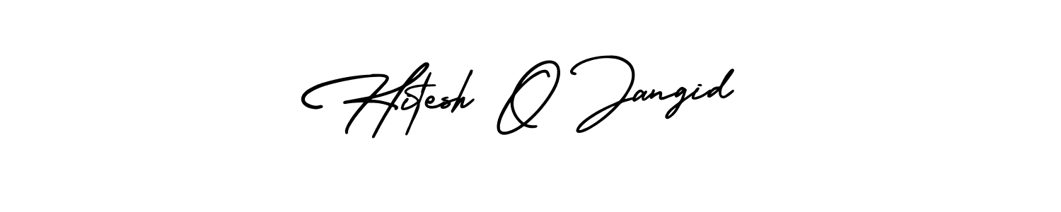 Best and Professional Signature Style for Hitesh O Jangid. AmerikaSignatureDemo-Regular Best Signature Style Collection. Hitesh O Jangid signature style 3 images and pictures png