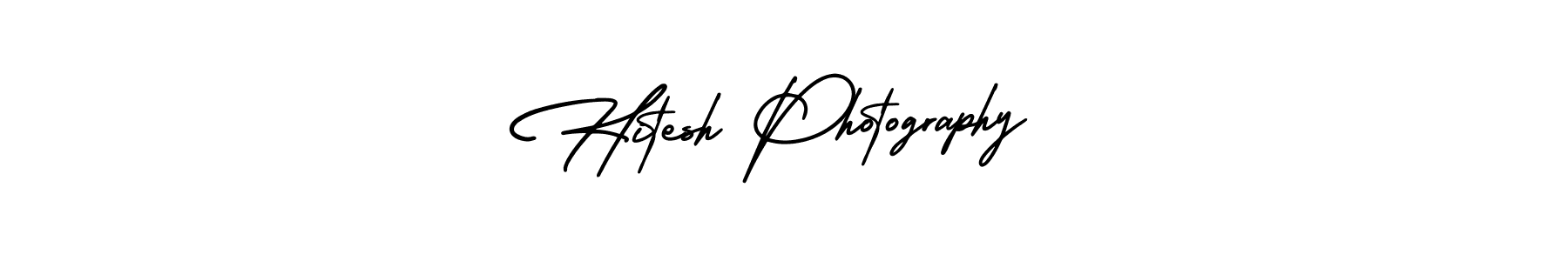 Also You can easily find your signature by using the search form. We will create Hitesh Photography name handwritten signature images for you free of cost using AmerikaSignatureDemo-Regular sign style. Hitesh Photography signature style 3 images and pictures png