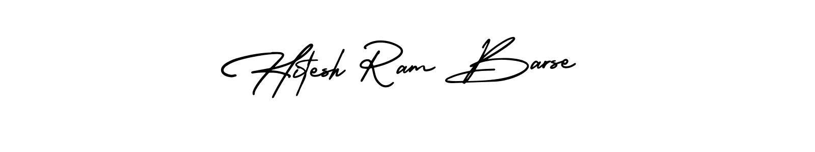 Use a signature maker to create a handwritten signature online. With this signature software, you can design (AmerikaSignatureDemo-Regular) your own signature for name Hitesh Ram Barse. Hitesh Ram Barse signature style 3 images and pictures png