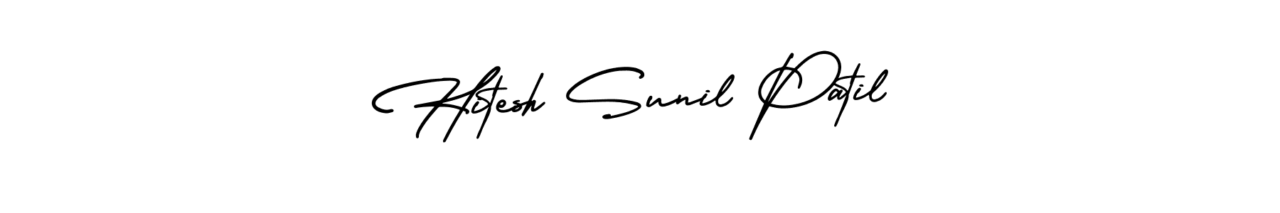 Also we have Hitesh Sunil Patil name is the best signature style. Create professional handwritten signature collection using AmerikaSignatureDemo-Regular autograph style. Hitesh Sunil Patil signature style 3 images and pictures png