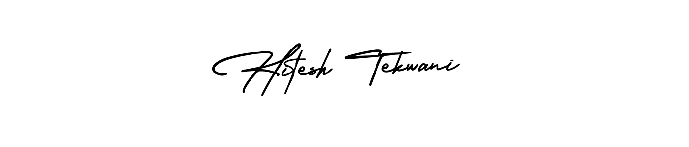 Best and Professional Signature Style for Hitesh Tekwani. AmerikaSignatureDemo-Regular Best Signature Style Collection. Hitesh Tekwani signature style 3 images and pictures png