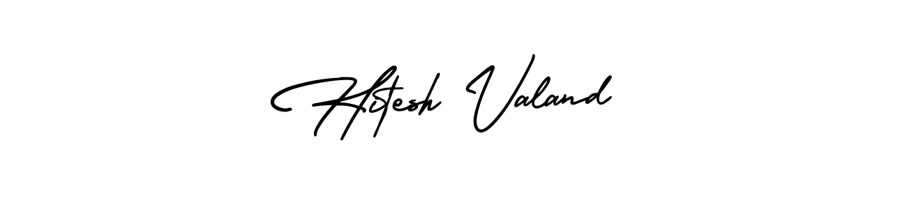 You can use this online signature creator to create a handwritten signature for the name Hitesh Valand. This is the best online autograph maker. Hitesh Valand signature style 3 images and pictures png