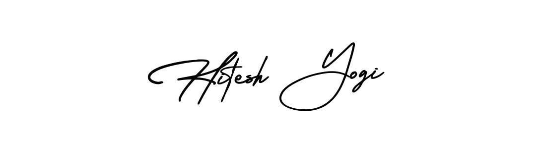 How to Draw Hitesh Yogi signature style? AmerikaSignatureDemo-Regular is a latest design signature styles for name Hitesh Yogi. Hitesh Yogi signature style 3 images and pictures png