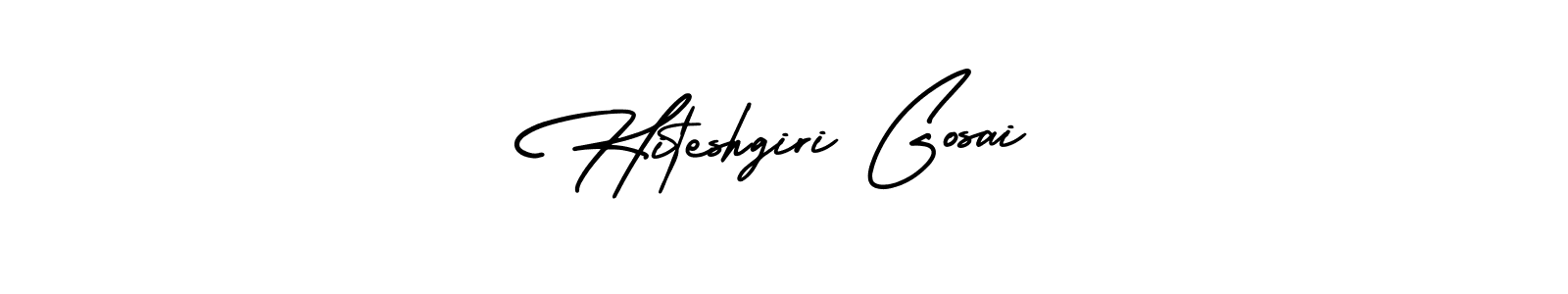 Once you've used our free online signature maker to create your best signature AmerikaSignatureDemo-Regular style, it's time to enjoy all of the benefits that Hiteshgiri Gosai name signing documents. Hiteshgiri Gosai signature style 3 images and pictures png