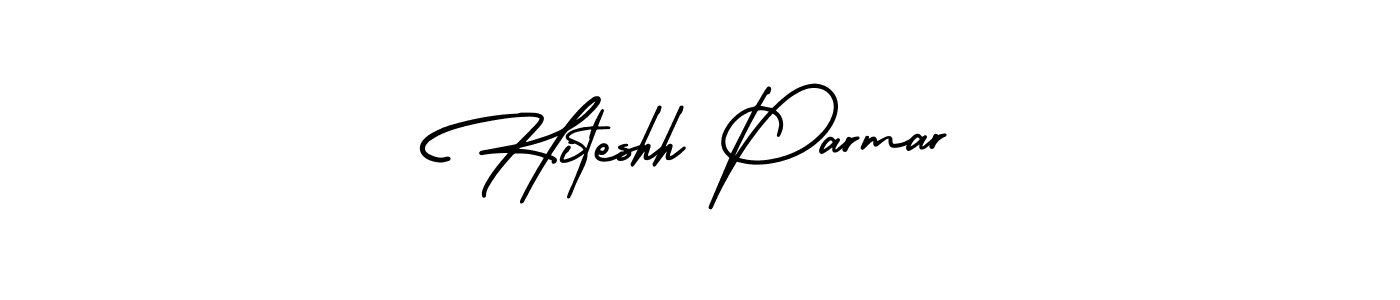 Create a beautiful signature design for name Hiteshh Parmar. With this signature (AmerikaSignatureDemo-Regular) fonts, you can make a handwritten signature for free. Hiteshh Parmar signature style 3 images and pictures png