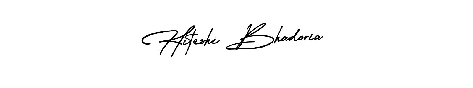 Also we have Hiteshi Bhadoria name is the best signature style. Create professional handwritten signature collection using AmerikaSignatureDemo-Regular autograph style. Hiteshi Bhadoria signature style 3 images and pictures png