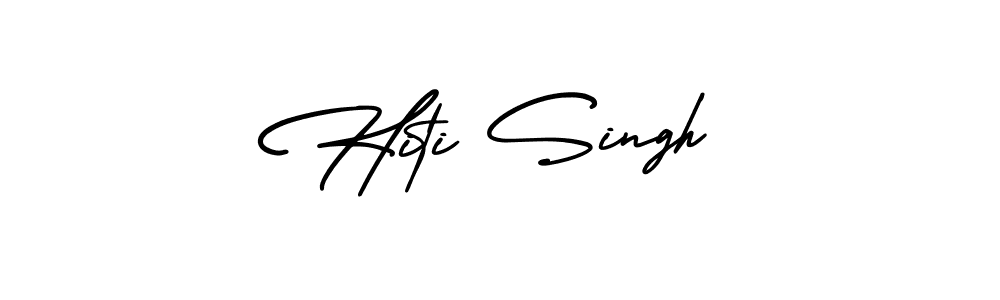 Create a beautiful signature design for name Hiti Singh. With this signature (AmerikaSignatureDemo-Regular) fonts, you can make a handwritten signature for free. Hiti Singh signature style 3 images and pictures png