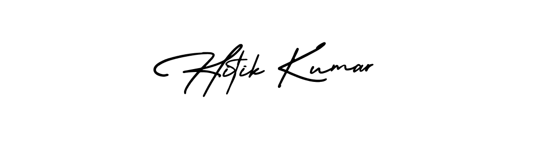Also You can easily find your signature by using the search form. We will create Hitik Kumar name handwritten signature images for you free of cost using AmerikaSignatureDemo-Regular sign style. Hitik Kumar signature style 3 images and pictures png