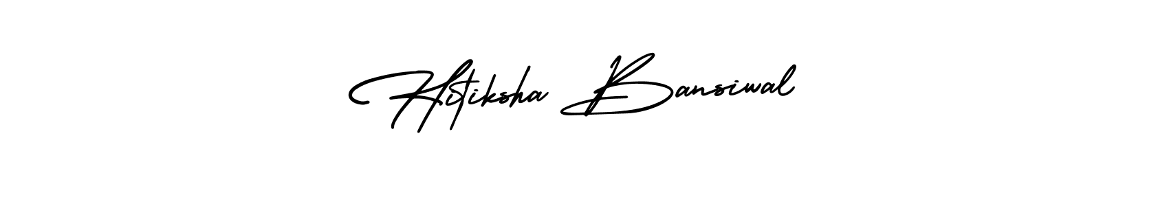 Make a beautiful signature design for name Hitiksha Bansiwal. Use this online signature maker to create a handwritten signature for free. Hitiksha Bansiwal signature style 3 images and pictures png