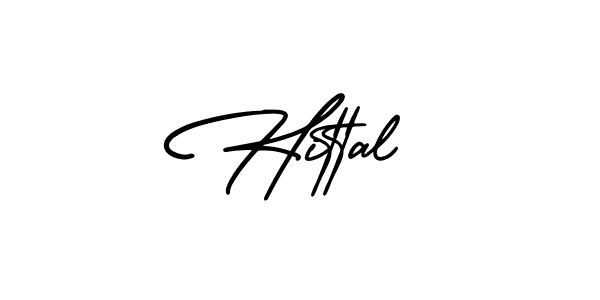 Use a signature maker to create a handwritten signature online. With this signature software, you can design (AmerikaSignatureDemo-Regular) your own signature for name Hittal. Hittal signature style 3 images and pictures png