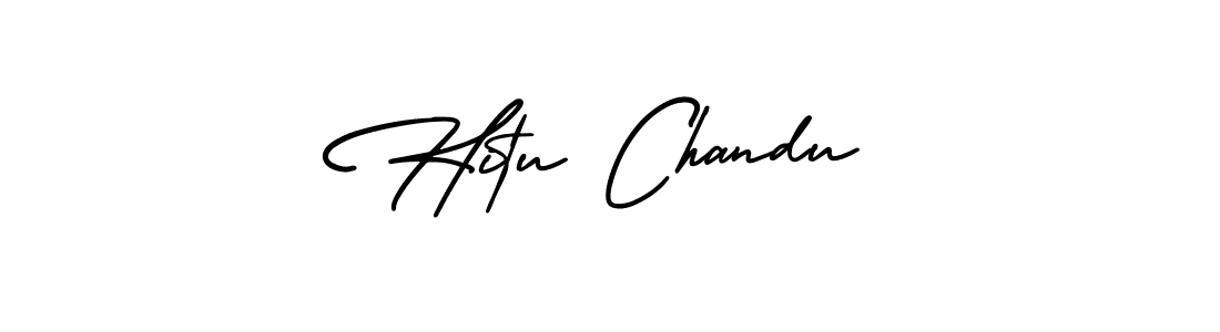 How to Draw Hitu Chandu signature style? AmerikaSignatureDemo-Regular is a latest design signature styles for name Hitu Chandu. Hitu Chandu signature style 3 images and pictures png