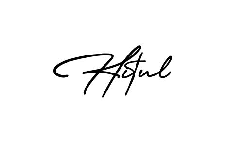 This is the best signature style for the Hitul name. Also you like these signature font (AmerikaSignatureDemo-Regular). Mix name signature. Hitul signature style 3 images and pictures png