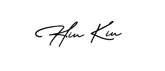 Similarly AmerikaSignatureDemo-Regular is the best handwritten signature design. Signature creator online .You can use it as an online autograph creator for name Hiu Kiu. Hiu Kiu signature style 3 images and pictures png