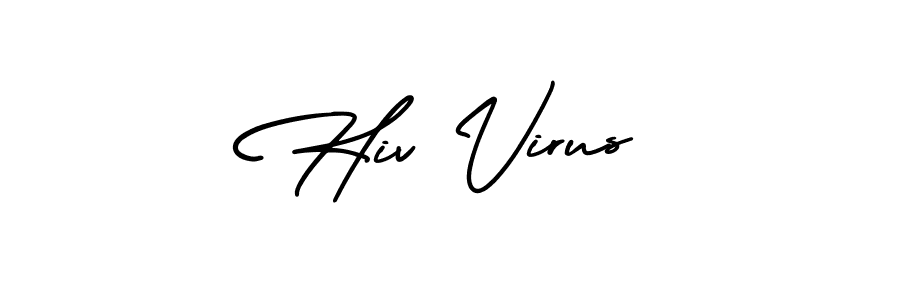 Design your own signature with our free online signature maker. With this signature software, you can create a handwritten (AmerikaSignatureDemo-Regular) signature for name Hiv Virus. Hiv Virus signature style 3 images and pictures png