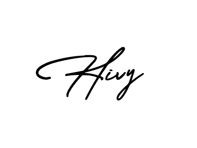 Make a beautiful signature design for name Hivy. With this signature (AmerikaSignatureDemo-Regular) style, you can create a handwritten signature for free. Hivy signature style 3 images and pictures png