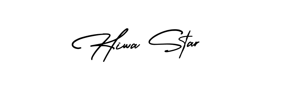 How to Draw Hiwa Star signature style? AmerikaSignatureDemo-Regular is a latest design signature styles for name Hiwa Star. Hiwa Star signature style 3 images and pictures png