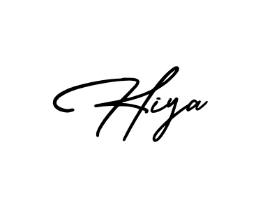 Design your own signature with our free online signature maker. With this signature software, you can create a handwritten (AmerikaSignatureDemo-Regular) signature for name Hiya. Hiya signature style 3 images and pictures png