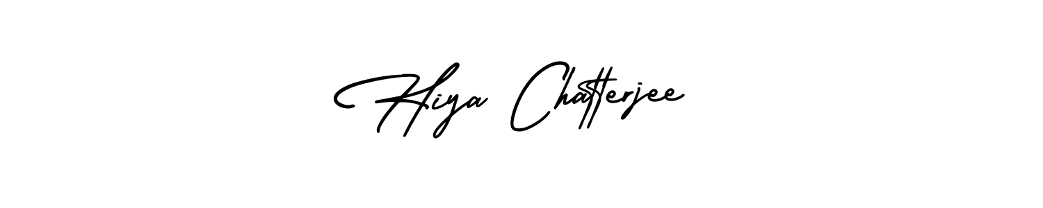 Use a signature maker to create a handwritten signature online. With this signature software, you can design (AmerikaSignatureDemo-Regular) your own signature for name Hiya Chatterjee. Hiya Chatterjee signature style 3 images and pictures png