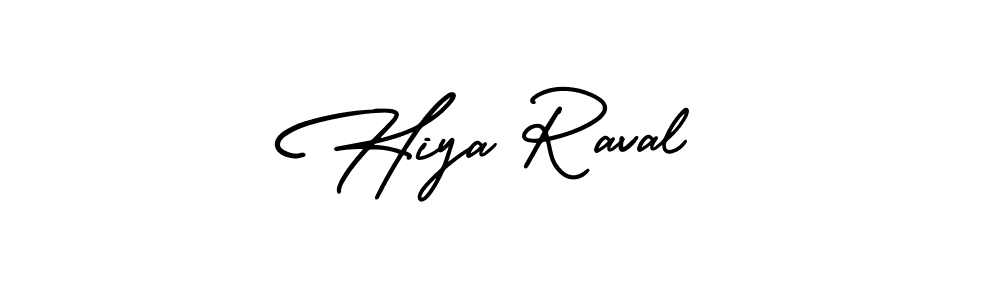 if you are searching for the best signature style for your name Hiya Raval. so please give up your signature search. here we have designed multiple signature styles  using AmerikaSignatureDemo-Regular. Hiya Raval signature style 3 images and pictures png