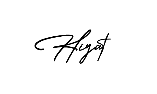 Create a beautiful signature design for name Hiyat. With this signature (AmerikaSignatureDemo-Regular) fonts, you can make a handwritten signature for free. Hiyat signature style 3 images and pictures png