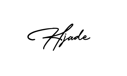 Make a beautiful signature design for name Hjade. With this signature (AmerikaSignatureDemo-Regular) style, you can create a handwritten signature for free. Hjade signature style 3 images and pictures png