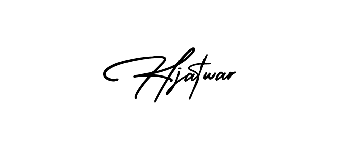 Hjatwar stylish signature style. Best Handwritten Sign (AmerikaSignatureDemo-Regular) for my name. Handwritten Signature Collection Ideas for my name Hjatwar. Hjatwar signature style 3 images and pictures png