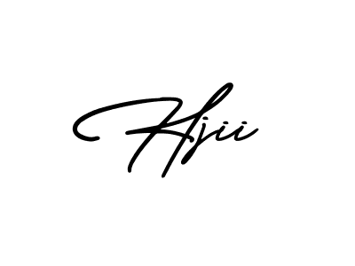 Design your own signature with our free online signature maker. With this signature software, you can create a handwritten (AmerikaSignatureDemo-Regular) signature for name Hjii. Hjii signature style 3 images and pictures png