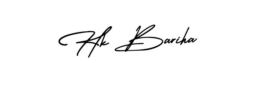 This is the best signature style for the Hk Bariha name. Also you like these signature font (AmerikaSignatureDemo-Regular). Mix name signature. Hk Bariha signature style 3 images and pictures png