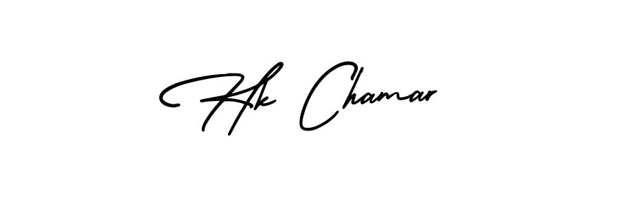 You can use this online signature creator to create a handwritten signature for the name Hk Chamar. This is the best online autograph maker. Hk Chamar signature style 3 images and pictures png
