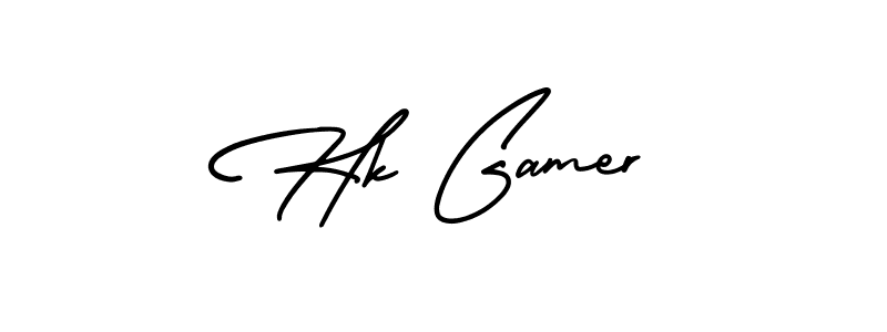 if you are searching for the best signature style for your name Hk Gamer. so please give up your signature search. here we have designed multiple signature styles  using AmerikaSignatureDemo-Regular. Hk Gamer signature style 3 images and pictures png