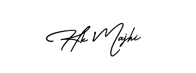Design your own signature with our free online signature maker. With this signature software, you can create a handwritten (AmerikaSignatureDemo-Regular) signature for name Hk Majhi. Hk Majhi signature style 3 images and pictures png
