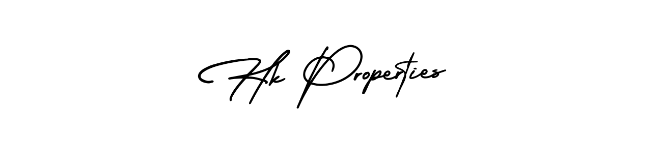 Hk Properties stylish signature style. Best Handwritten Sign (AmerikaSignatureDemo-Regular) for my name. Handwritten Signature Collection Ideas for my name Hk Properties. Hk Properties signature style 3 images and pictures png