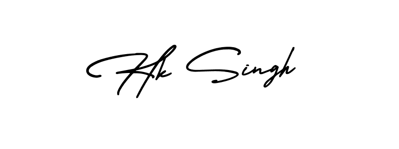 This is the best signature style for the Hk Singh name. Also you like these signature font (AmerikaSignatureDemo-Regular). Mix name signature. Hk Singh signature style 3 images and pictures png